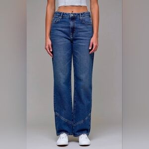 HIDDEN | Women's Medium Wash Ella High Rise Classic Straight Jeans